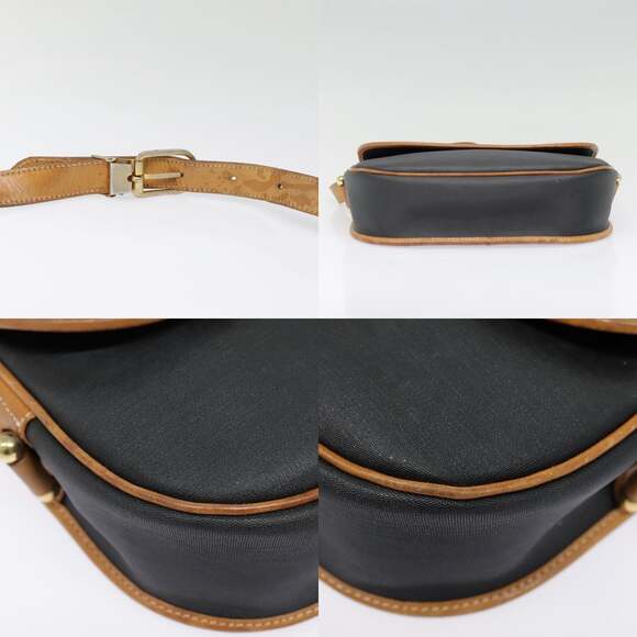 DIOR Shoulder Bag Pvc Black Gold - Picture 10 of 13